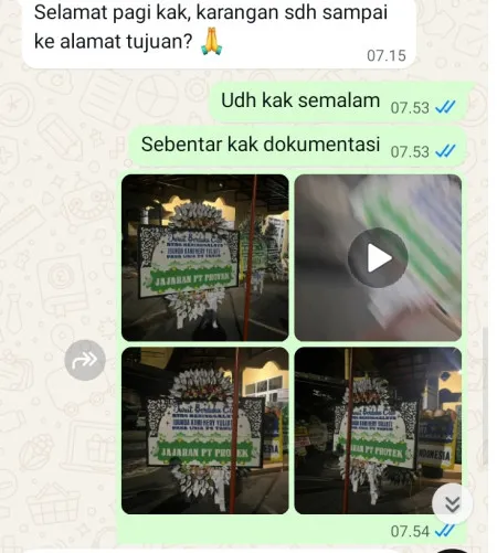 Pengiriman Papan Bunga Selamat Kayu Manis