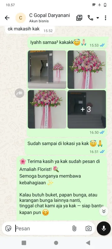 Pengiriman Karangan Bunga Kayu Manis